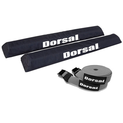 DORSAL Aero Roof Rack Pads with 15 ft Surf Straps - Pack of 4 for Car Surfboard Kayak SUP Long-7